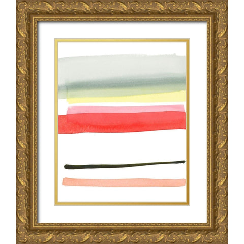 Along The Line II Gold Ornate Wood Framed Art Print with Double Matting by Loreth, Lanie
