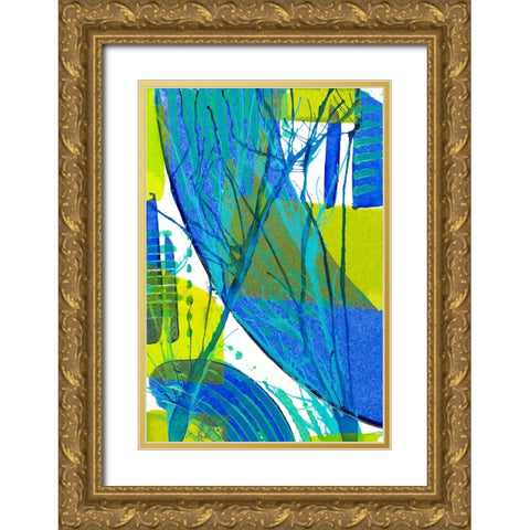 Just Chill III Gold Ornate Wood Framed Art Print with Double Matting by Mosher, Deidre