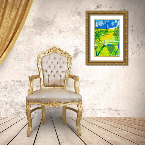 Just Chill I Gold Ornate Wood Framed Art Print with Double Matting by Mosher, Deidre