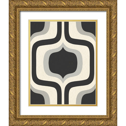 Interior Gold Ornate Wood Framed Art Print with Double Matting by Piddix