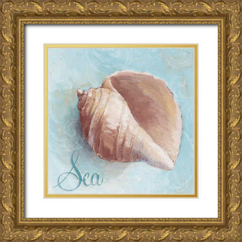 Sea  (blue) Gold Ornate Wood Framed Art Print with Double Matting by Loreth, Lanie