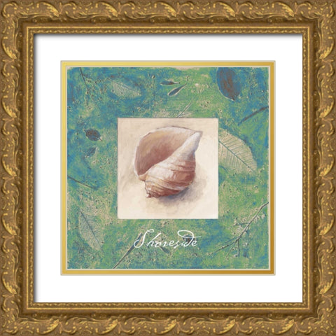 Shoreside Gold Ornate Wood Framed Art Print with Double Matting by Loreth, Lanie