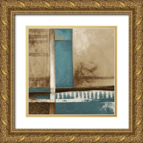 Simplicity I Gold Ornate Wood Framed Art Print with Double Matting by Loreth, Lanie