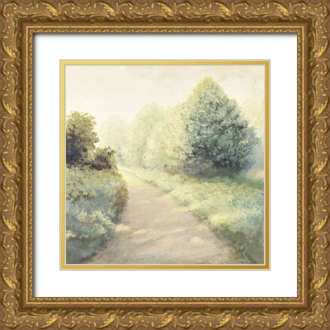 New Light Summer Road I Gold Ornate Wood Framed Art Print with Double Matting by Marcon, Michael