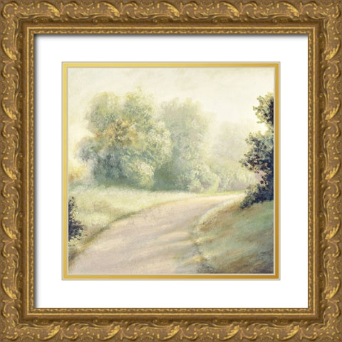 New Light Summer Road II Gold Ornate Wood Framed Art Print with Double Matting by Marcon, Michael
