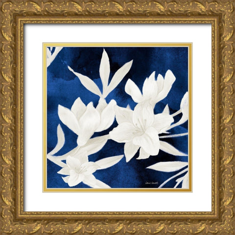 Soft Lilies Dreams I Gold Ornate Wood Framed Art Print with Double Matting by Loreth, Lanie
