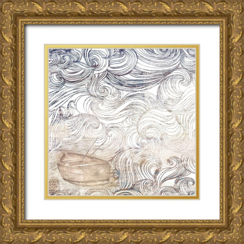 Lost At Sea I Gold Ornate Wood Framed Art Print with Double Matting by Pinto, Patricia