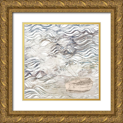 Lost At Sea II Gold Ornate Wood Framed Art Print with Double Matting by Pinto, Patricia