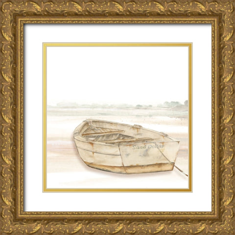 Sand Dollar Gold Ornate Wood Framed Art Print with Double Matting by Pinto, Patricia