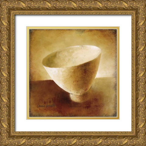 One Bowl Gold Ornate Wood Framed Art Print with Double Matting by Loreth, Lanie