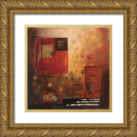 Nueva Era II Gold Ornate Wood Framed Art Print with Double Matting by Pinto, Patricia