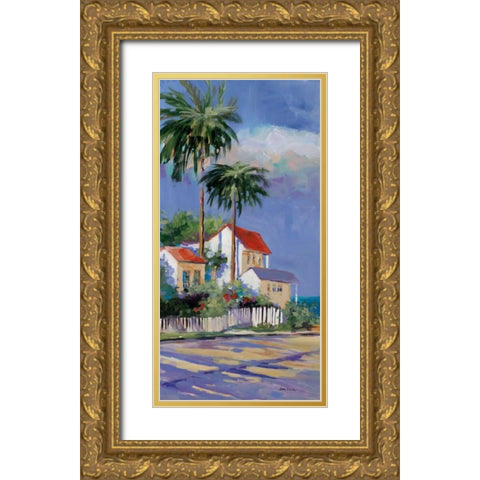 Key West I Gold Ornate Wood Framed Art Print with Double Matting by Slivka, Jane