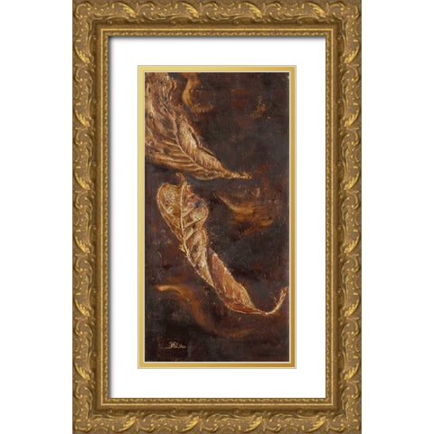 Yarumo in Gold III Gold Ornate Wood Framed Art Print with Double Matting by Pinto, Patricia