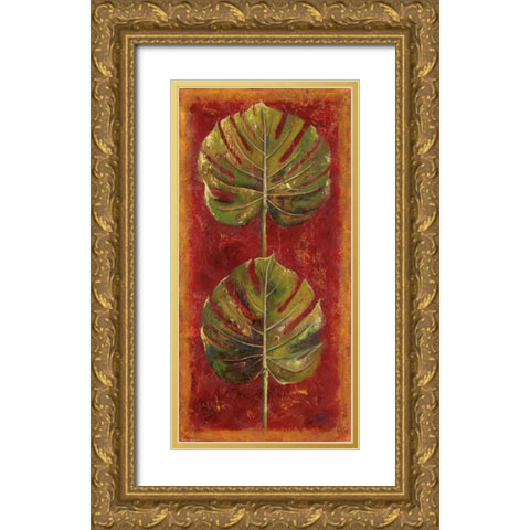 Caliente III Gold Ornate Wood Framed Art Print with Double Matting by Pinto, Patricia