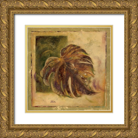 Green Balazo I Gold Ornate Wood Framed Art Print with Double Matting by Pinto, Patricia