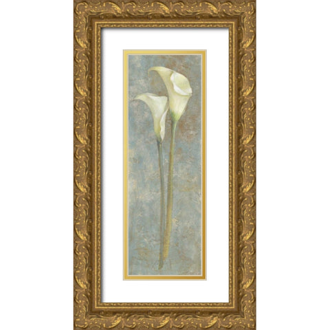 Calla Lily II Gold Ornate Wood Framed Art Print with Double Matting by Loreth, Lanie
