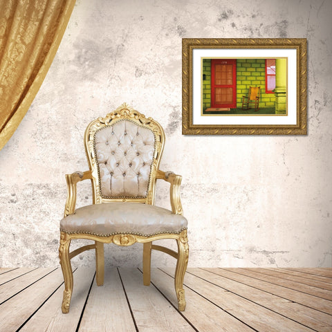 St. Augustine II Gold Ornate Wood Framed Art Print with Double Matting by Mabat, Ynon