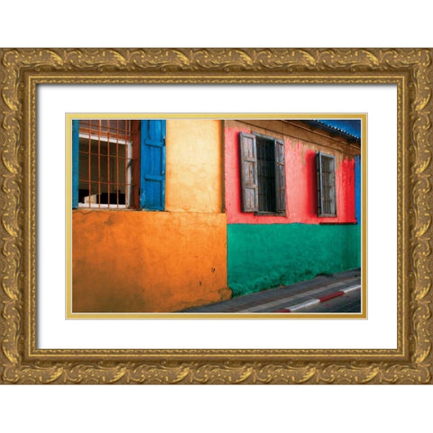 Tel Aviv II Gold Ornate Wood Framed Art Print with Double Matting by Mabat, Ynon