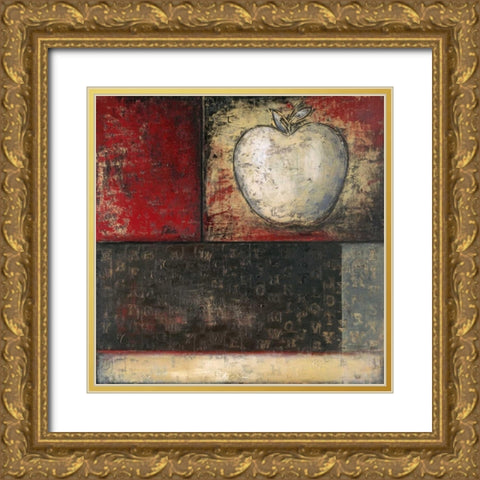 Karma II Gold Ornate Wood Framed Art Print with Double Matting by Pinto, Patricia