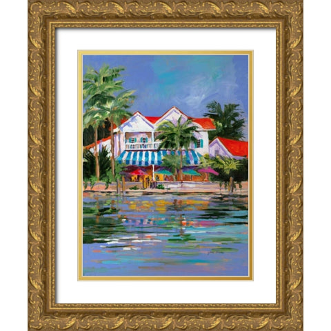 Beach Resort I Gold Ornate Wood Framed Art Print with Double Matting by Slivka, Jane