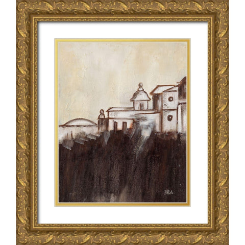 Old Cartagena I Gold Ornate Wood Framed Art Print with Double Matting by Pinto, Patricia
