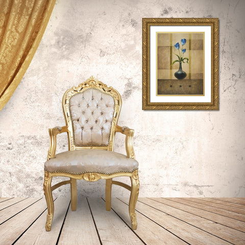 Stillness I Gold Ornate Wood Framed Art Print with Double Matting by Marcon, Michael