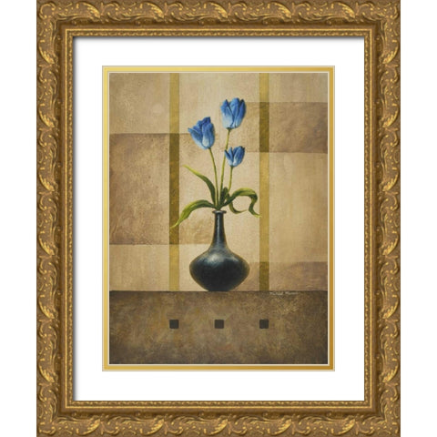 Stillness I Gold Ornate Wood Framed Art Print with Double Matting by Marcon, Michael