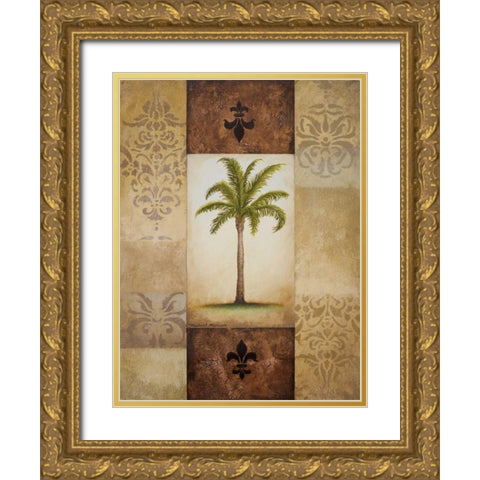 Fantasy Palm I Gold Ornate Wood Framed Art Print with Double Matting by Marcon, Michael