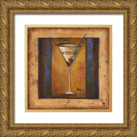 Coctelito I Gold Ornate Wood Framed Art Print with Double Matting by Pinto, Patricia