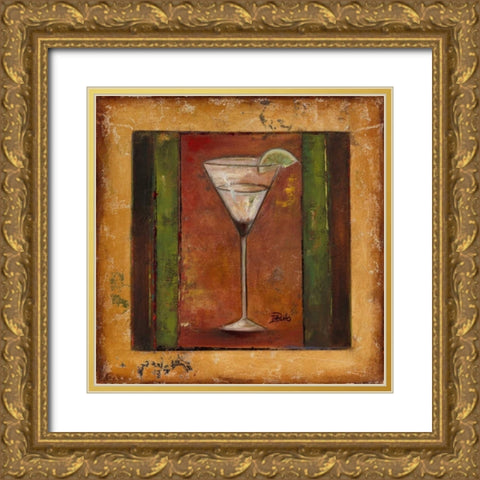 Coctelito IV Gold Ornate Wood Framed Art Print with Double Matting by Pinto, Patricia