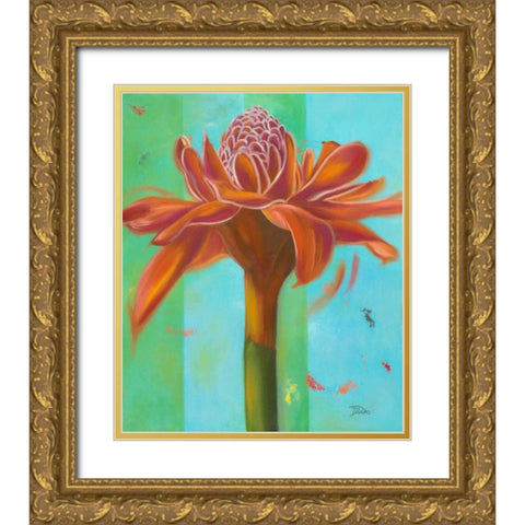 Exotica III Gold Ornate Wood Framed Art Print with Double Matting by Pinto, Patricia