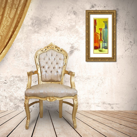 Murano Glass Panel I Gold Ornate Wood Framed Art Print with Double Matting by Pinto, Patricia