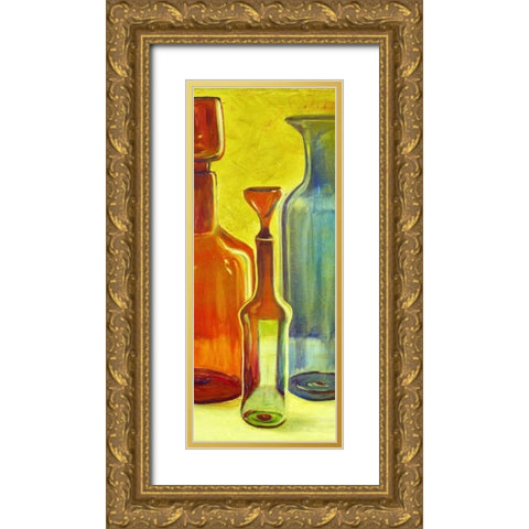 Murano Glass Panel I Gold Ornate Wood Framed Art Print with Double Matting by Pinto, Patricia