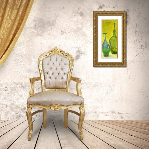 Murano Glass Panel II Gold Ornate Wood Framed Art Print with Double Matting by Pinto, Patricia