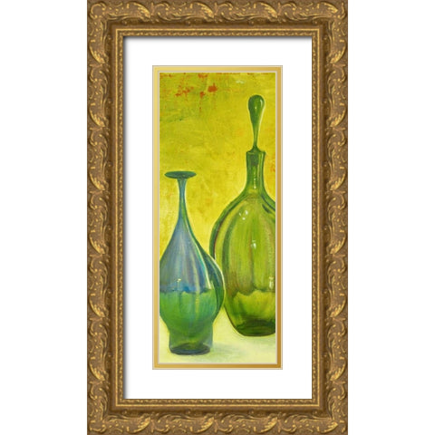 Murano Glass Panel II Gold Ornate Wood Framed Art Print with Double Matting by Pinto, Patricia