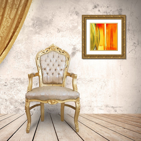 Color Glasses I Gold Ornate Wood Framed Art Print with Double Matting by Pinto, Patricia