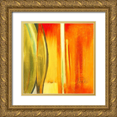 Color Glasses I Gold Ornate Wood Framed Art Print with Double Matting by Pinto, Patricia