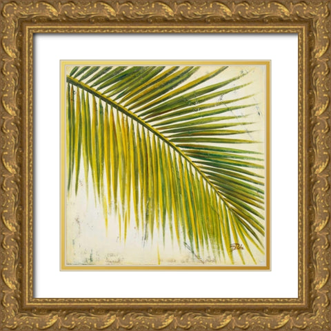 Baru Palm III Gold Ornate Wood Framed Art Print with Double Matting by Pinto, Patricia