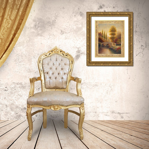 Into Viola Gold Ornate Wood Framed Art Print with Double Matting by Marcon, Michael