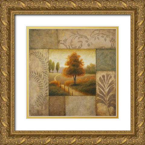 Warm Season I Gold Ornate Wood Framed Art Print with Double Matting by Marcon, Michael