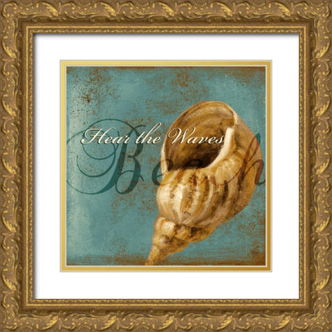 Coastal Sayings II Gold Ornate Wood Framed Art Print with Double Matting by Loreth, Lanie