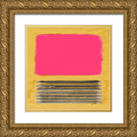 Metamorphosis Squares II Gold Ornate Wood Framed Art Print with Double Matting by Pinto, Patricia