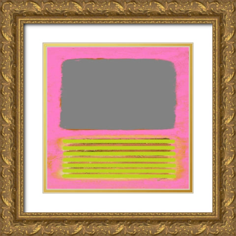 Pink Metamorphosis Gold Ornate Wood Framed Art Print with Double Matting by Pinto, Patricia