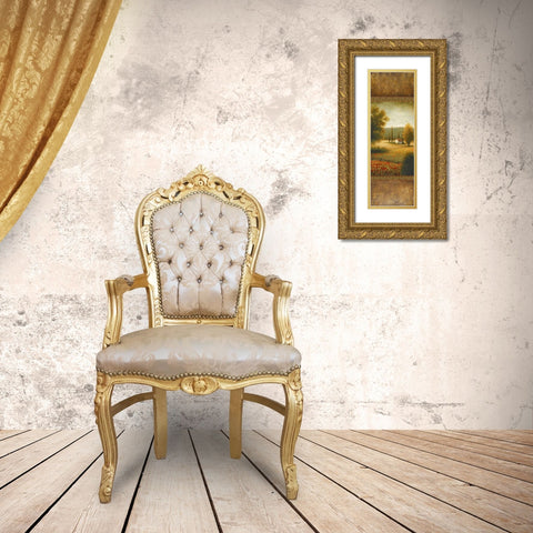 Away In June Gold Ornate Wood Framed Art Print with Double Matting by Marcon, Michael
