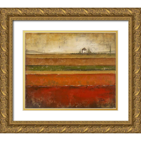 Tuscany I Gold Ornate Wood Framed Art Print with Double Matting by Pinto, Patricia