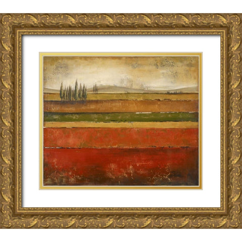 Tuscany II Gold Ornate Wood Framed Art Print with Double Matting by Pinto, Patricia