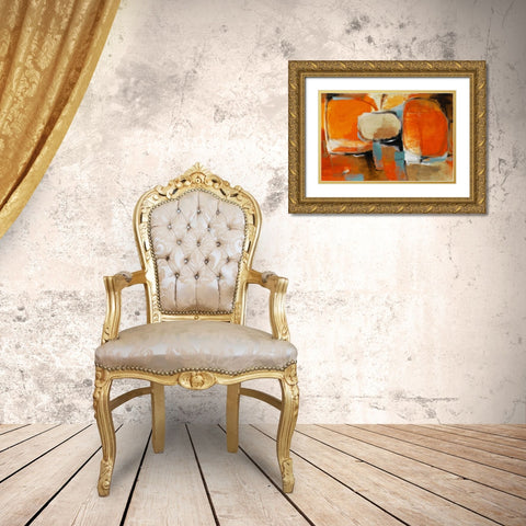 All Jazzed Up Gold Ornate Wood Framed Art Print with Double Matting by Loreth, Lanie
