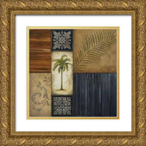 Anguilla Gold Ornate Wood Framed Art Print with Double Matting by Marcon, Michael