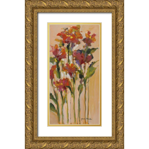 Wild Flowers I Gold Ornate Wood Framed Art Print with Double Matting by Slivka, Jane