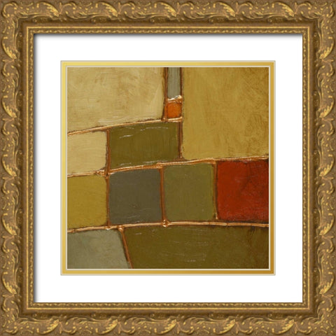 Terra Verde II Gold Ornate Wood Framed Art Print with Double Matting by Loreth, Lanie